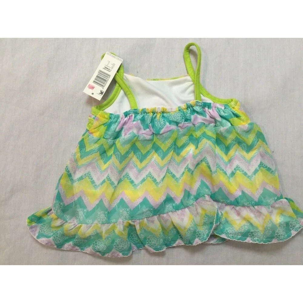🌎🌎🌎 NWT WONDER KIDS GIRLS SWIM TOP SIZE 18 MONTHS 🌎🌎🌎